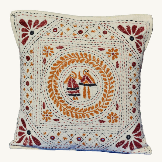 Hand Embroidered Decorative Pillowcase