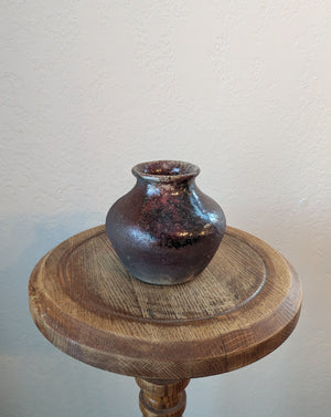 Moody Red Ceramic Vase