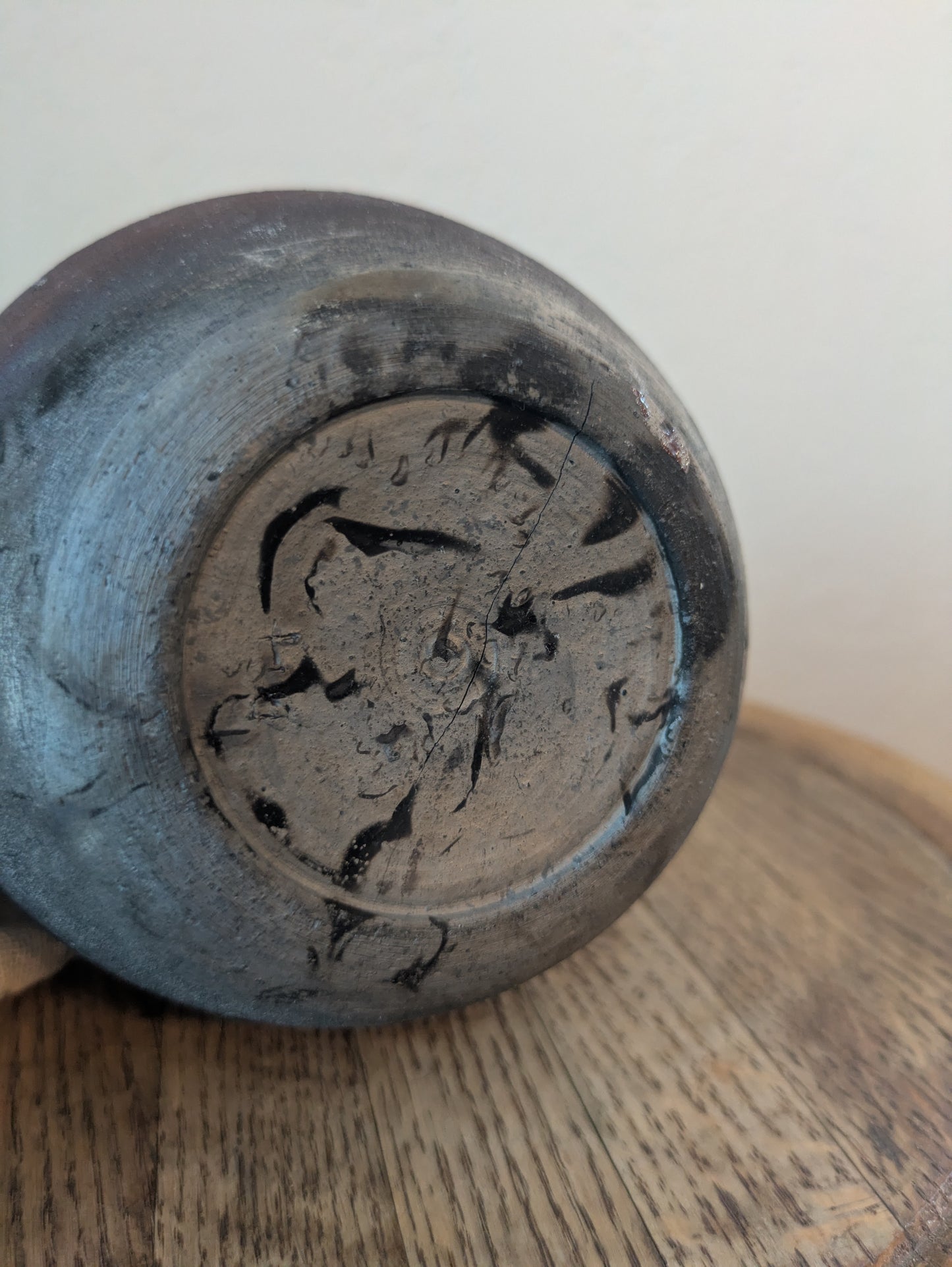 Moody Red Ceramic Vase