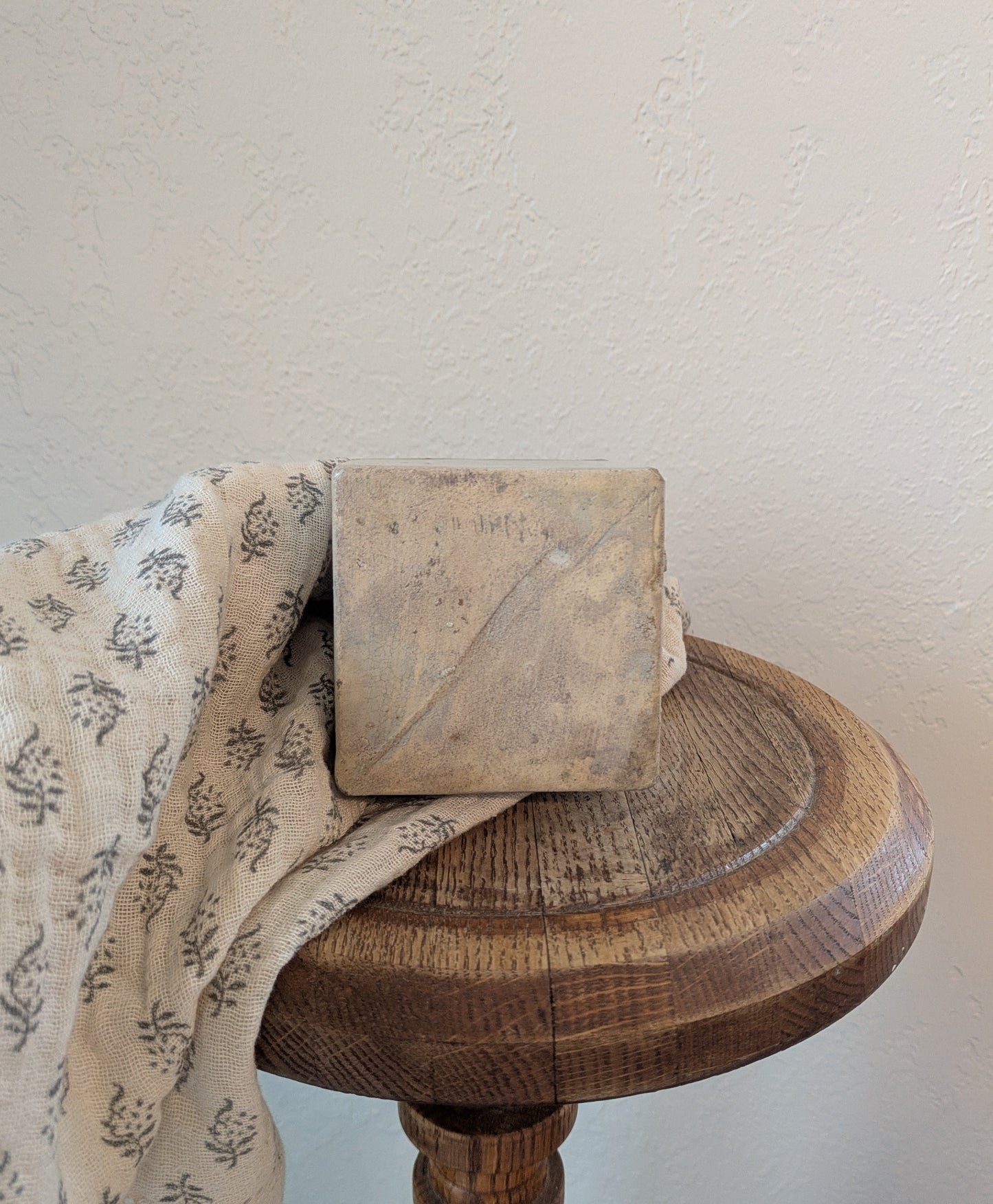 Beige and Brown Square Jug