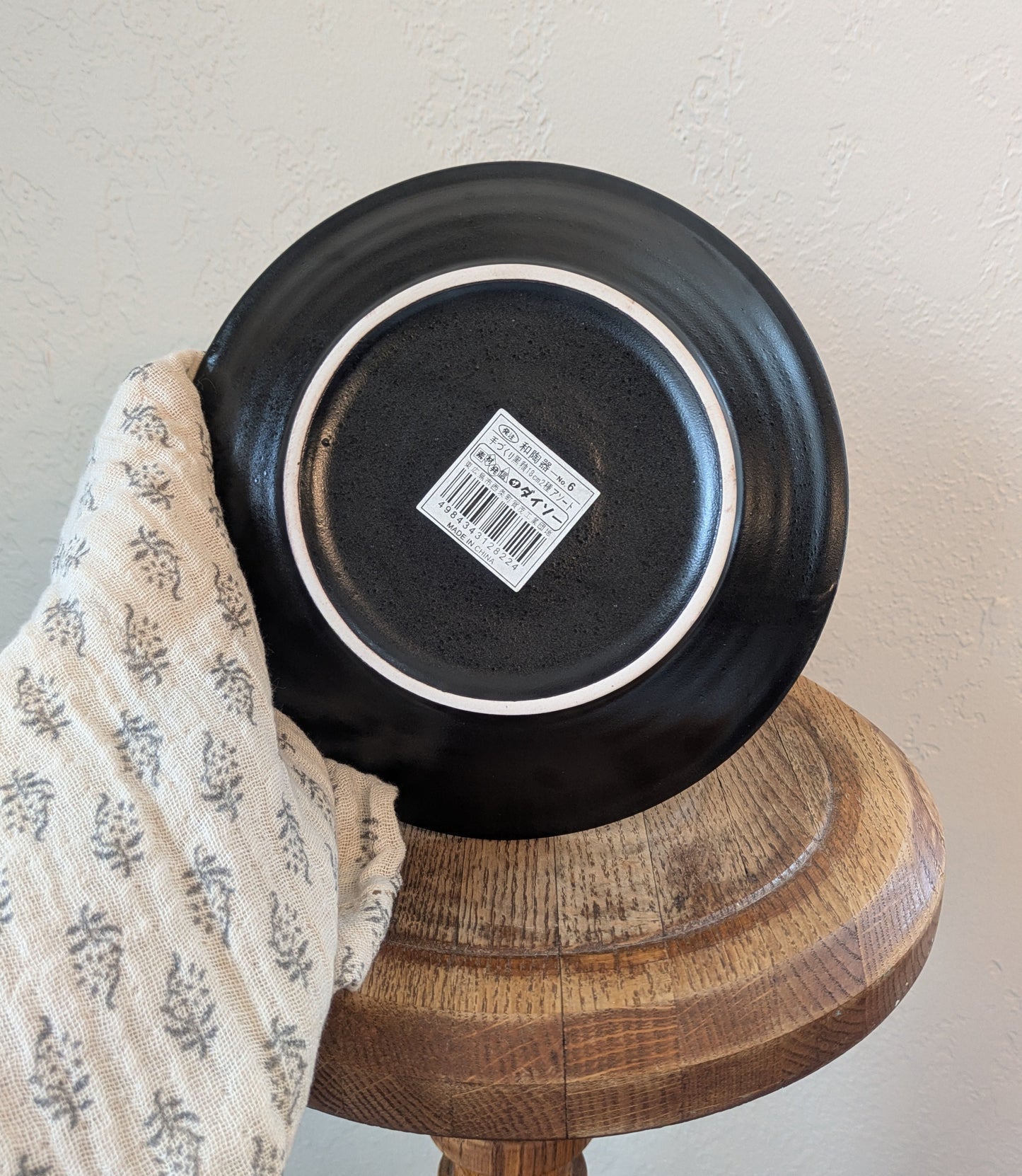 Charcoal Japanese Plates - Set of 4