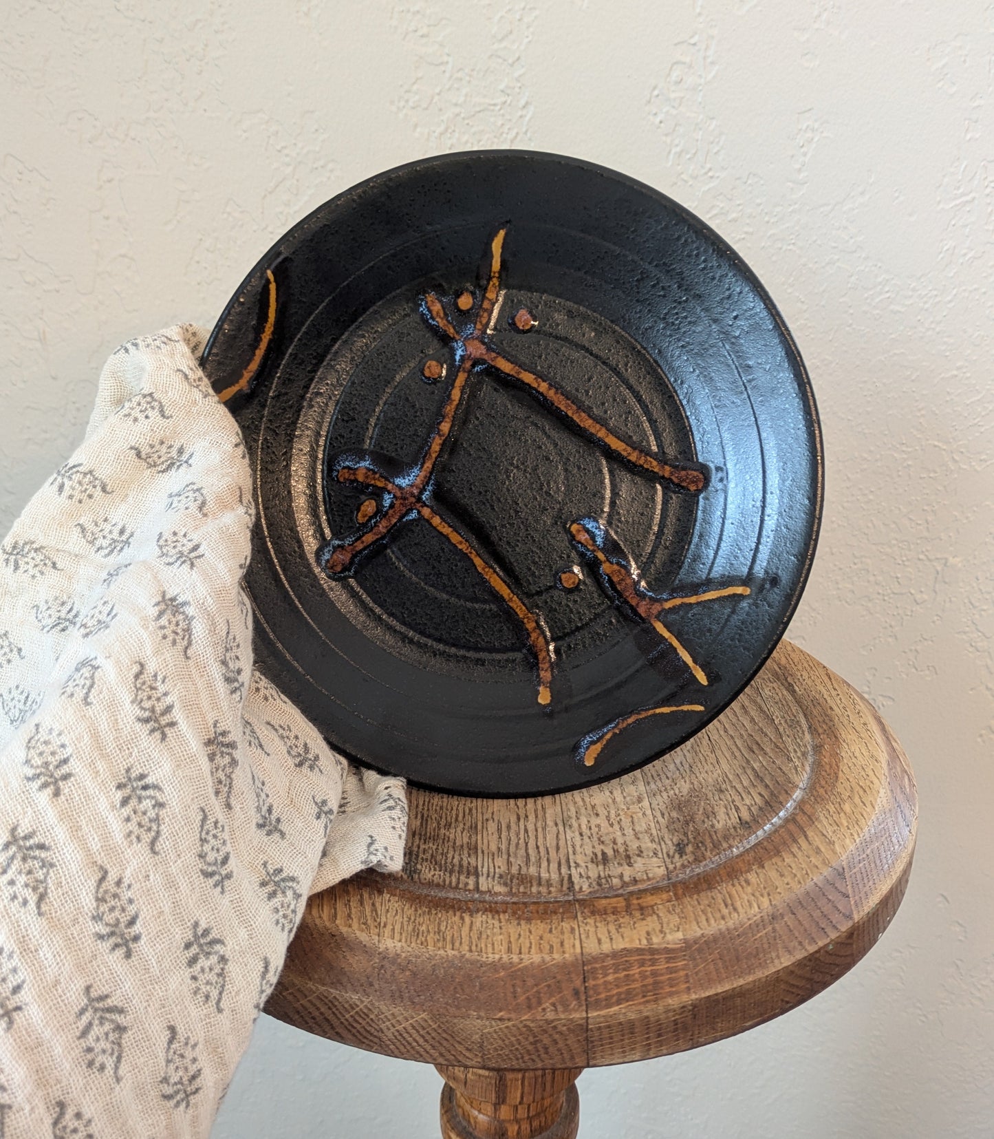 Charcoal Japanese Plates - Set of 4