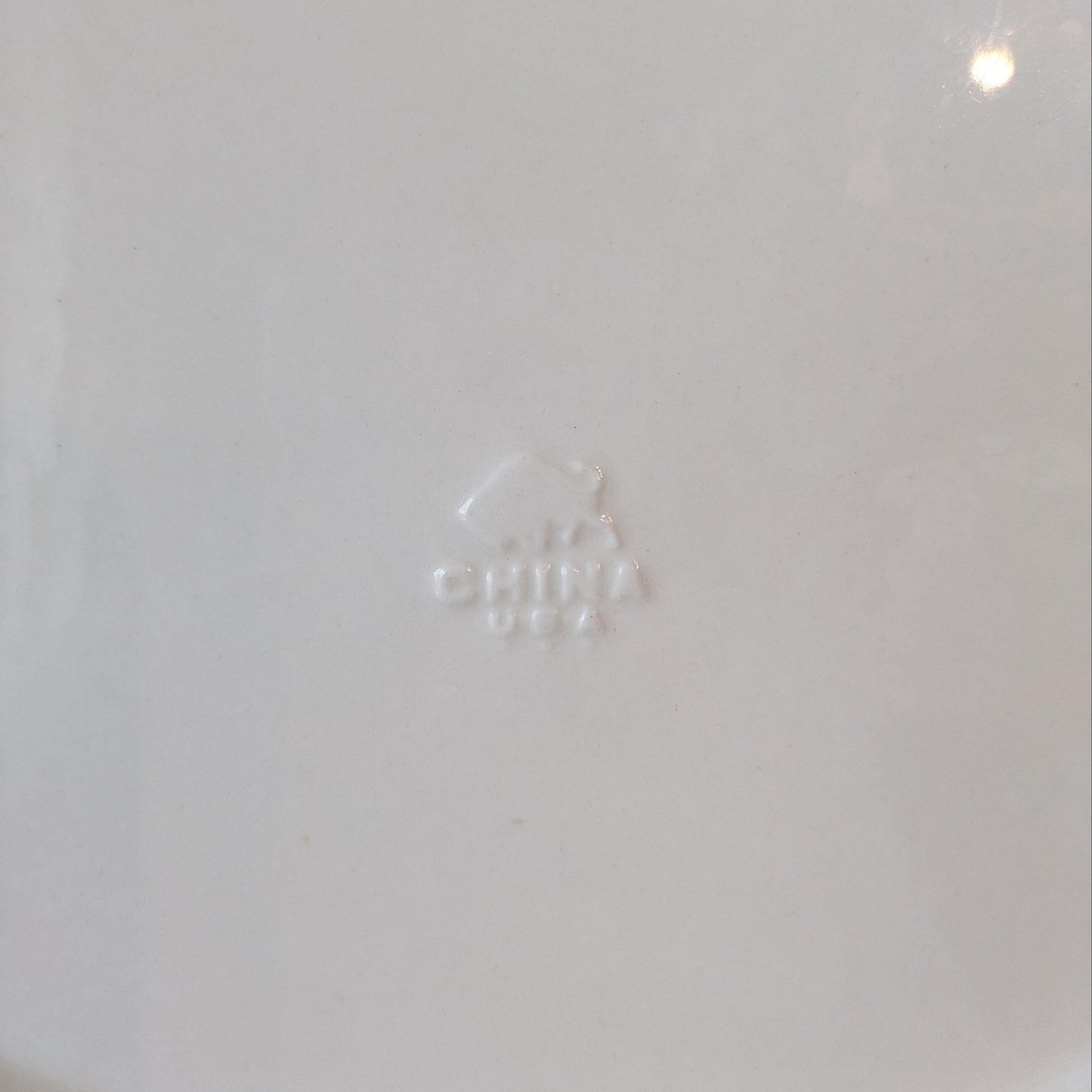 Vintage Buffalo China Flower Band Ceramic Platters