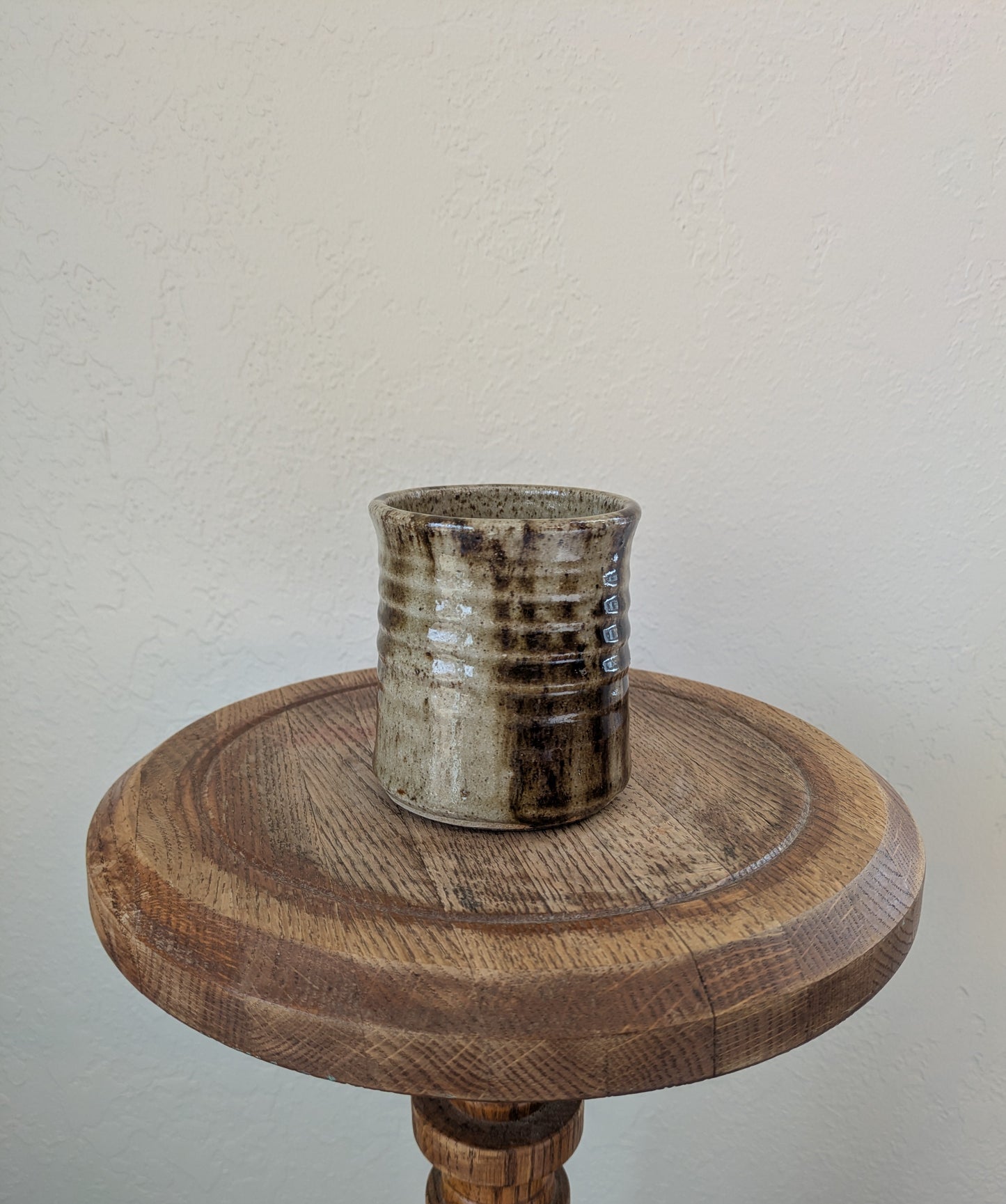 Olive Glazed Ceramic Cups - Set of 2