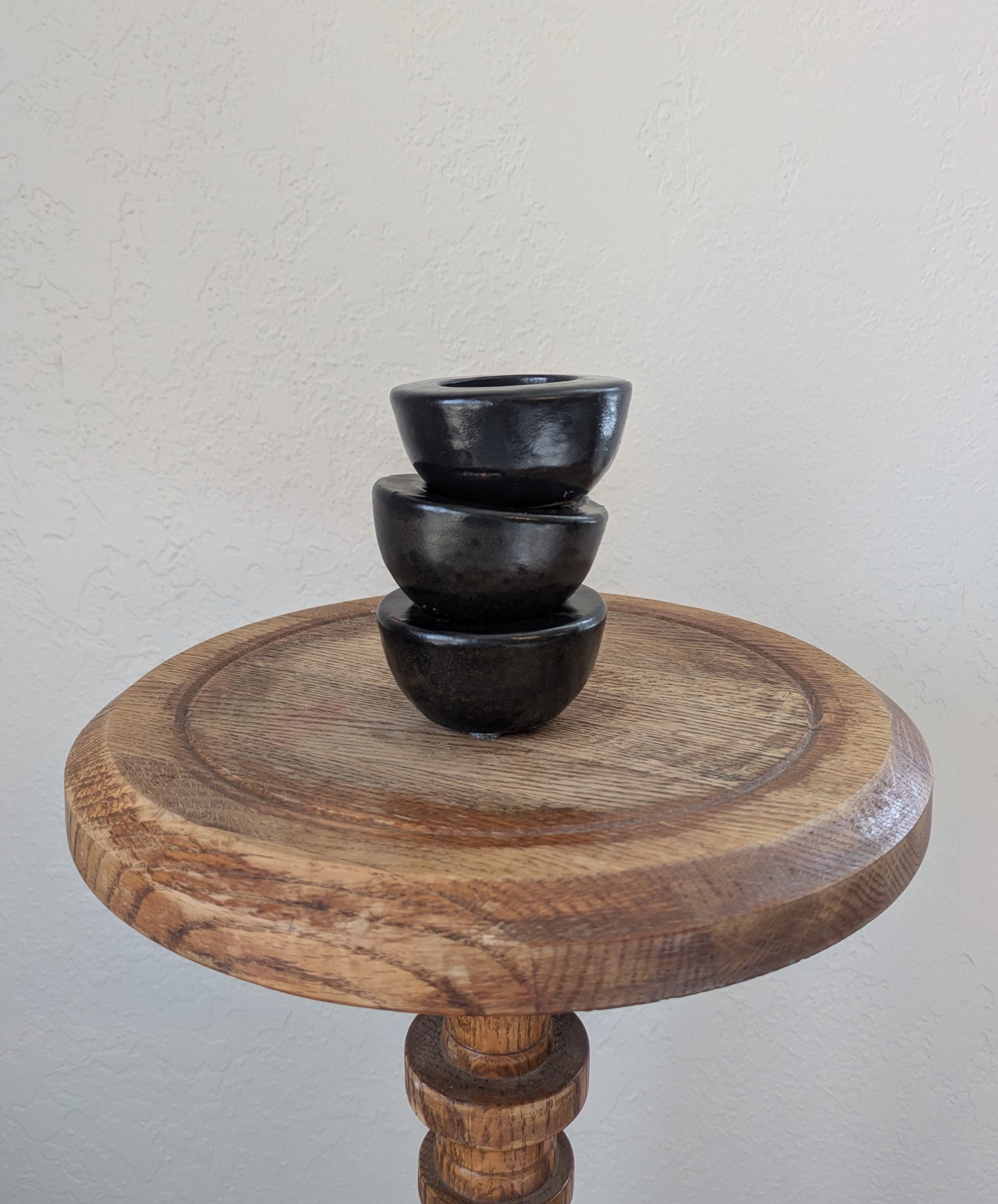 Deep Brown Tea Light Holders - Set of 3