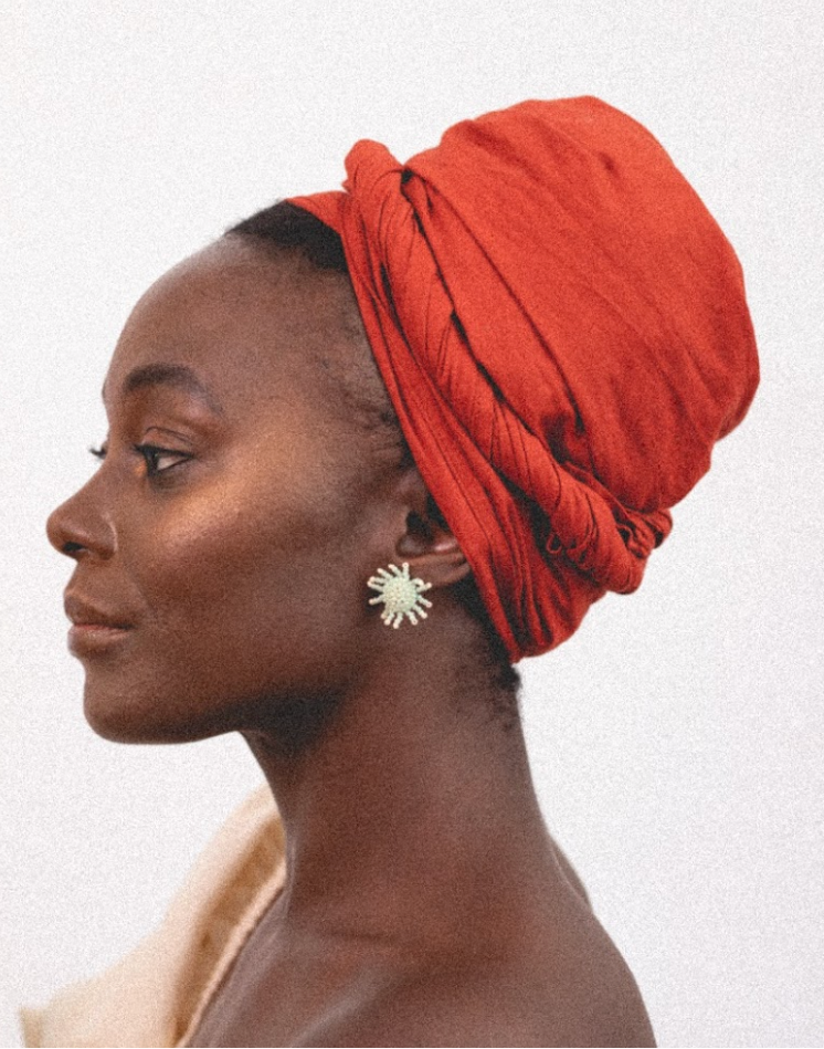 Beaded Sunburst Earring