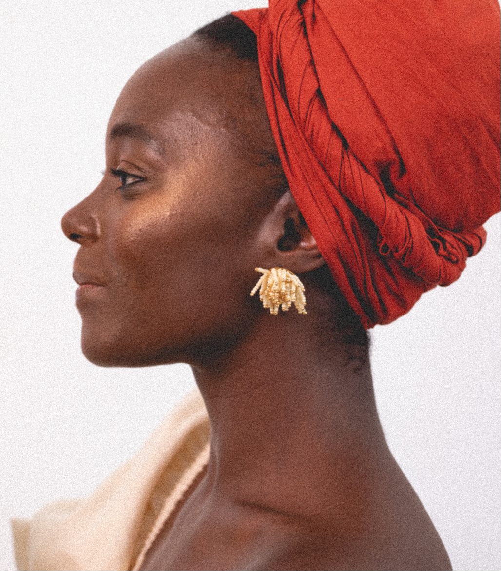 Beaded Fringe Earring