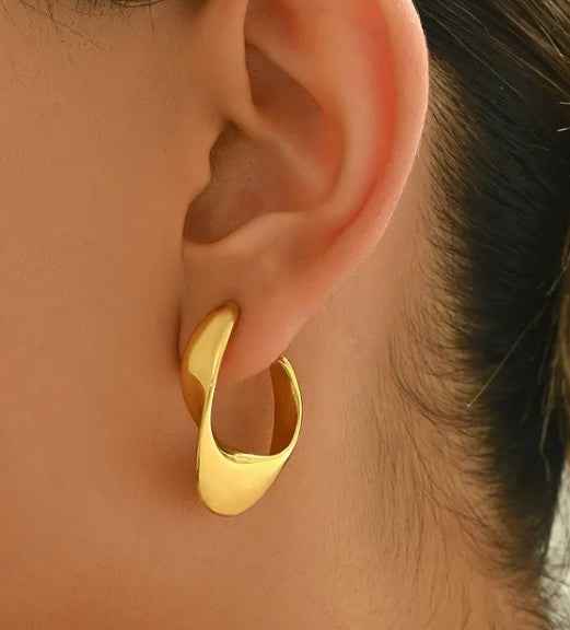Sofia Gold Twist Hoops