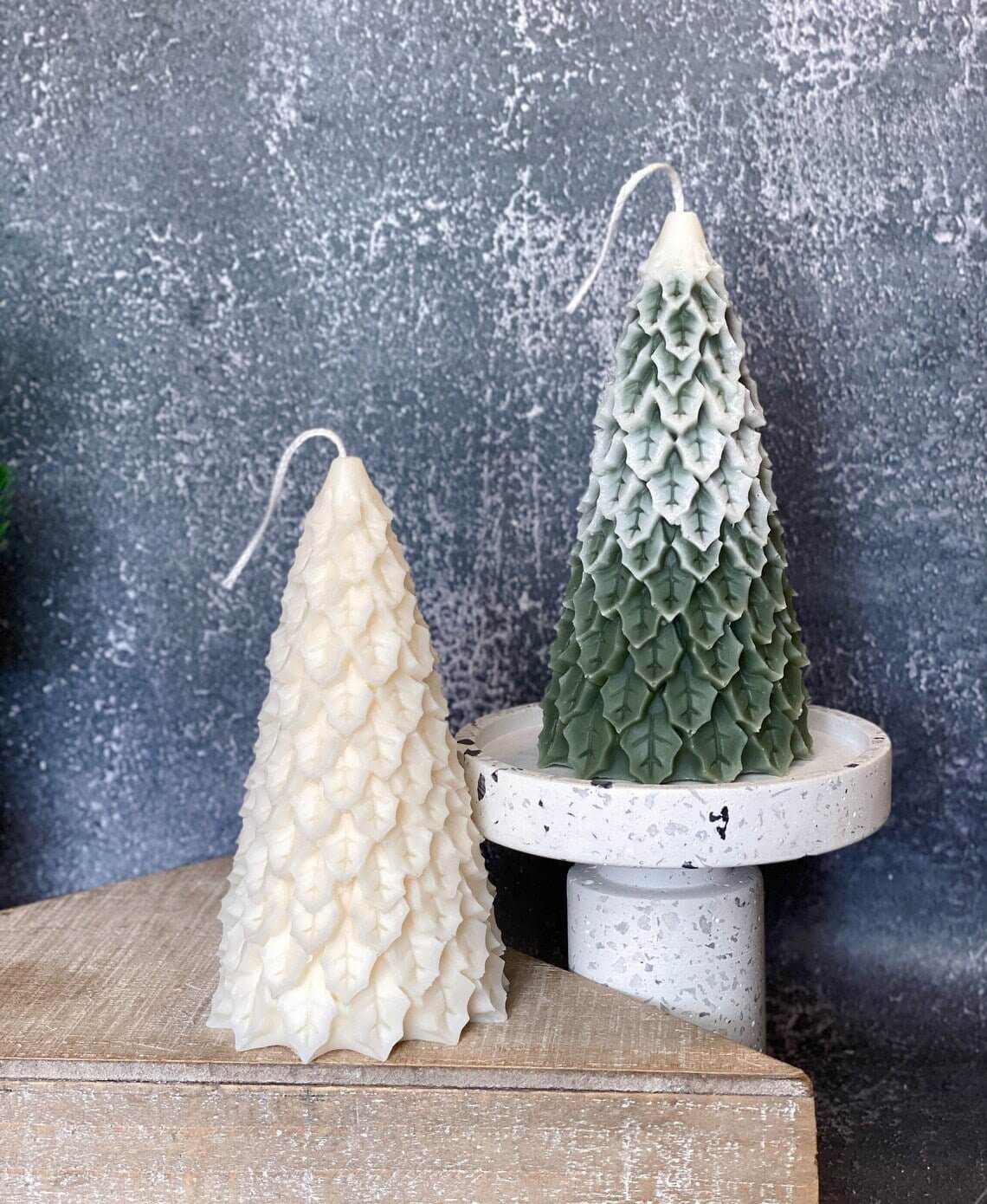 Christmas Pine Tree Candles