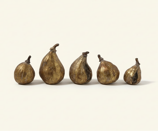 Decorative Gold Figs - Set of 5