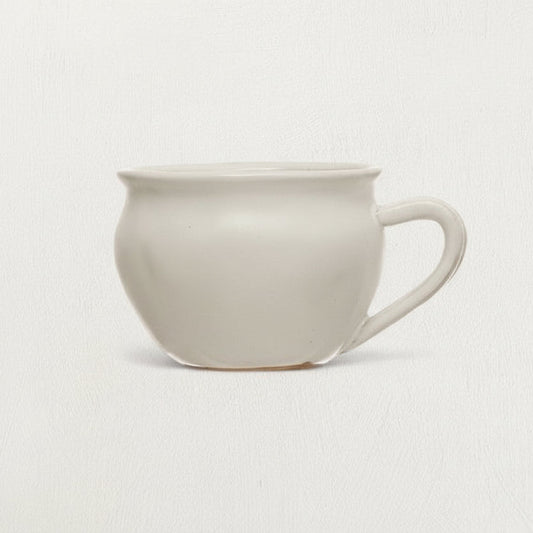 White Glazed Stoneware Mug