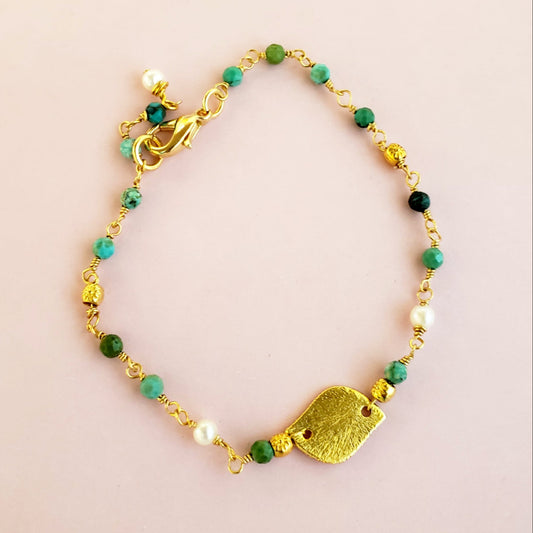 Pearl & Turquoise Bracelet
