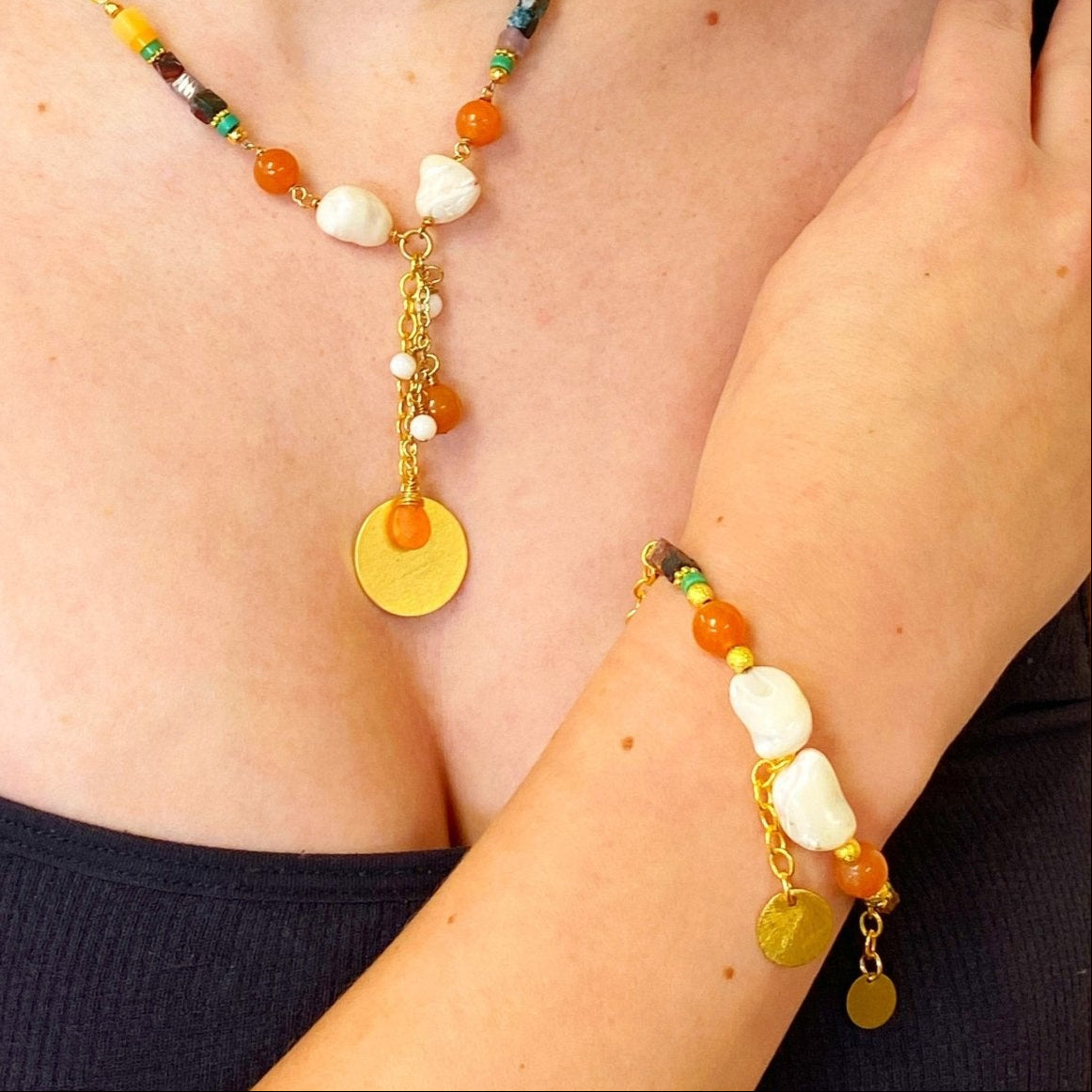Pearls & Stones Bracelet