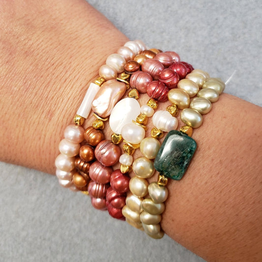 Pearla Stackable Bracelets